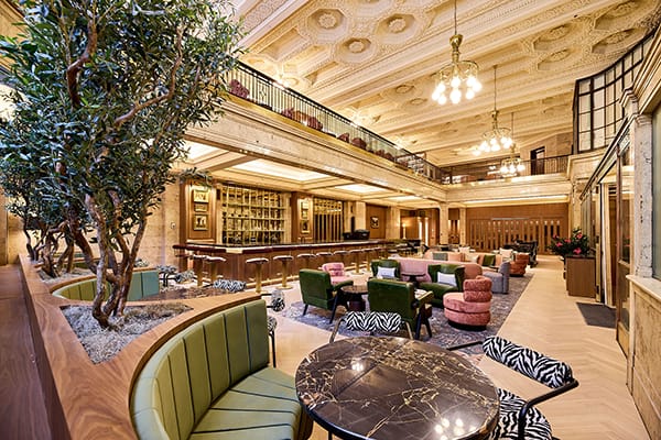 The MINT Terrace & Lounge: Luxury venue with bar for upscale networking events and VIP receptions.