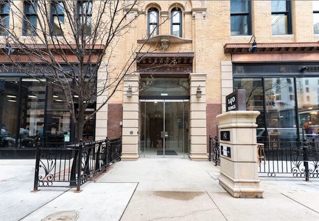 The MINT Terrace & Lounge street-level entrance, perfect for boutique workshops and event venues.