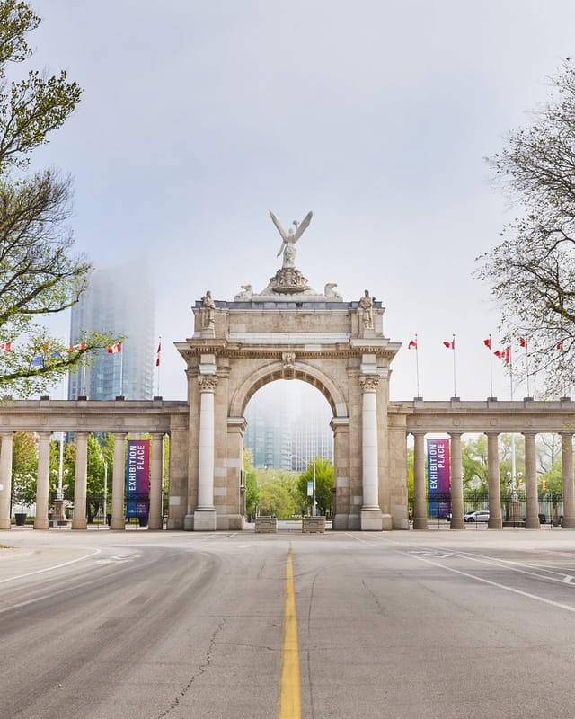 Princes' Gates at StudioEx, Toronto: Historic landmark venue for trade shows and exhibitions.