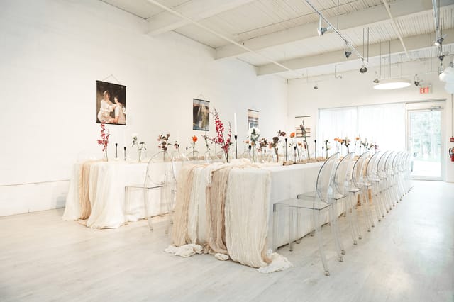 Avant Garde Toronto event space with ghost chairs for weddings and brand activations.