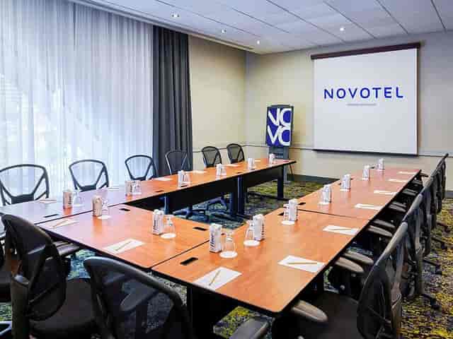 U-shape boardroom at Novotel North York, ideal for corporate meetings and collaborative events.