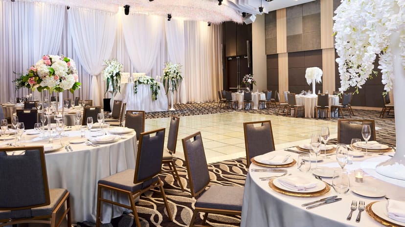 Royal Grand Ballroom at Palacio Event Centre, elegant wedding and corporate event venue.