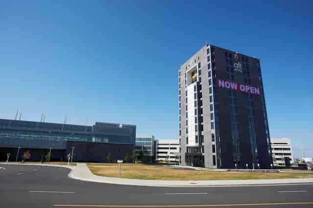 Purple at Alt Hotel Toronto Airport: modern event housing and site inspection venue.