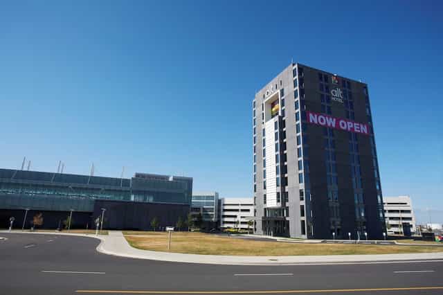 Purple at Alt Hotel Toronto Airport: modern event housing and site inspection venue.