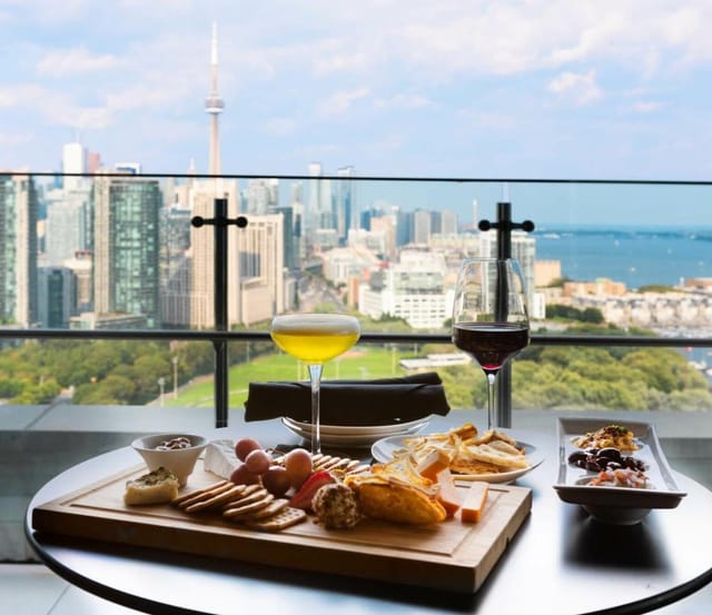 W Toronto rooftop bar: premium skyline view for VIP corporate networking and client receptions.