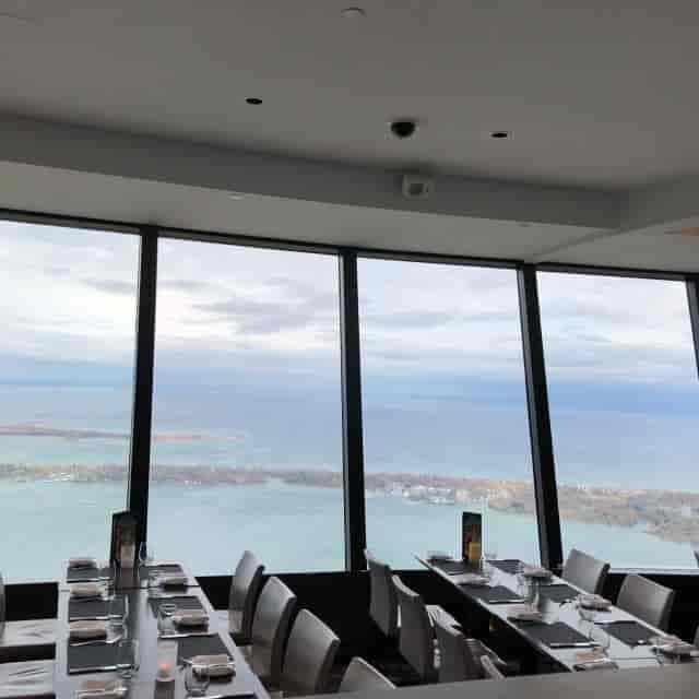 W Toronto restaurant with panoramic city views for executive dinners and corporate meetings.