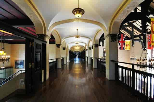 Great Hall in Casa Loma with historic architecture for elegant gala or executive retreat events.