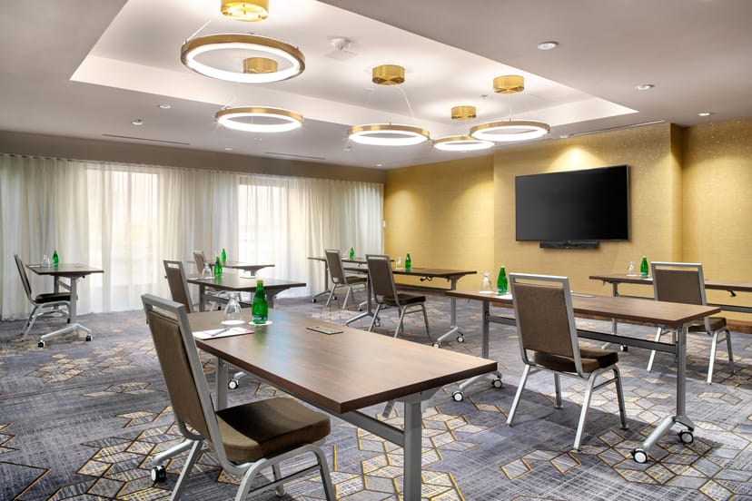Boardroom setup at Crowne Plaza Toronto Airport for corporate training and workshops.