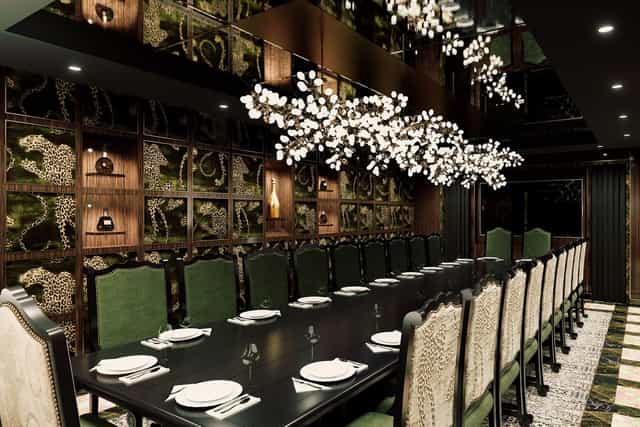 Harbour Sixty private dining room for corporate events and exclusive client dinners.