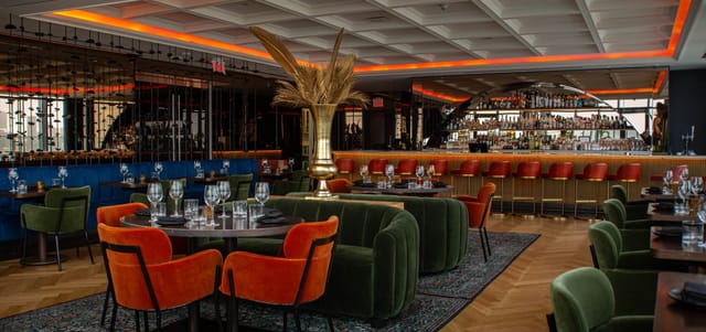 High-end lounge venue with plush seating for VIP receptions and corporate networking events.