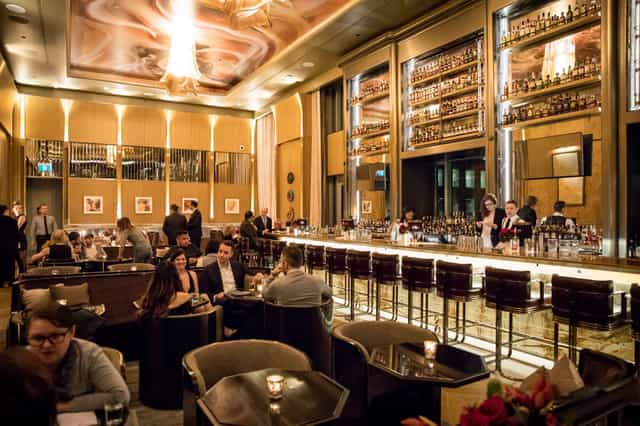 LOUIX LOUIS restaurant with premium lounge seating for upscale cocktail receptions and mixers.