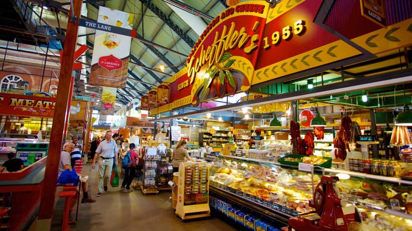 St. Lawrence Market venue featuring local food stalls for corporate events and catering.