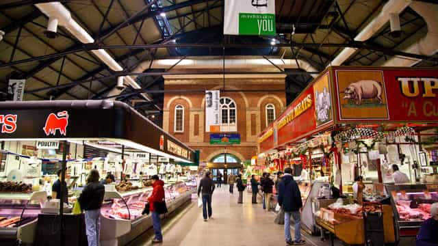 South Market, St. Lawrence Market: industrial event venue for culinary experiences and receptions.