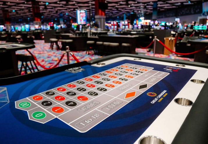 High-limit casino tables at Great Canadian Toronto, ideal for corporate events and receptions.