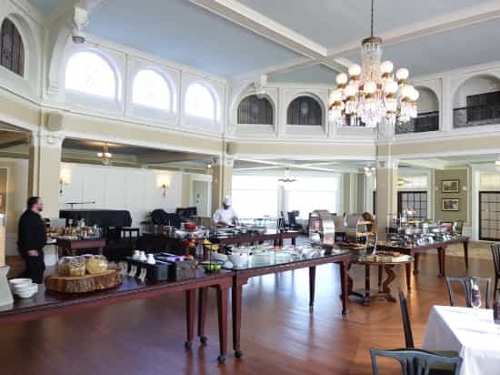 Omni Mount Washington Resort historic ballroom for upscale brunch and wedding event catering.