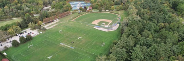University of Toronto Scarborough Athletics Centre: versatile outdoor field for corporate retreats.