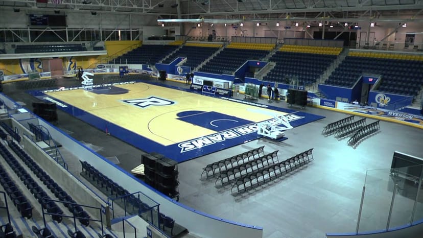 Mattamy Athletic Centre arena, floor-level seating conversion, event venue, sports arena.