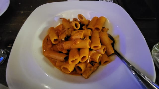 Pasta dish at Dimmi Trattoria bar and lounge for budget-friendly event catering.