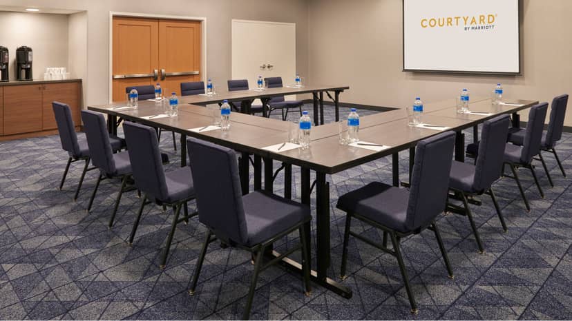 U-shape boardroom at IKON Event Space for professional workshops and corporate meetings.