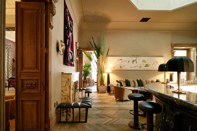 Vinyl Bar, Soho House Mexico City: Sophisticated lounge for high-end networking and cocktail events.