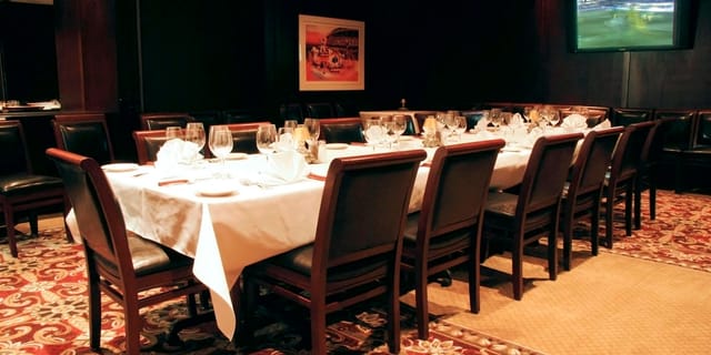 Morton's Steakhouse boardroom for executive dinners and private client meetings.