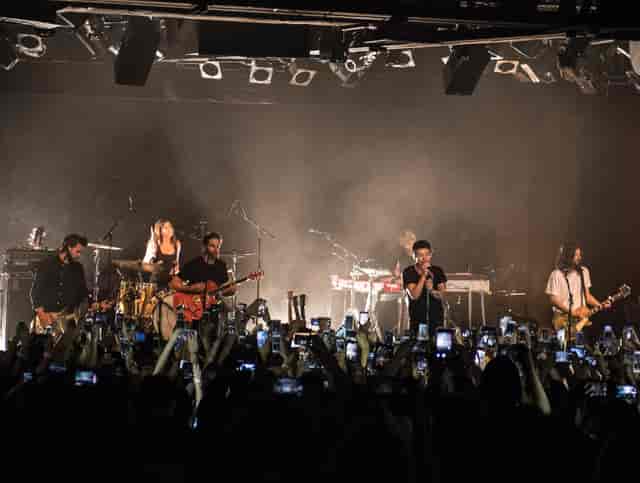 Live band performance at Lunario del Auditorio Nacional concert hall.