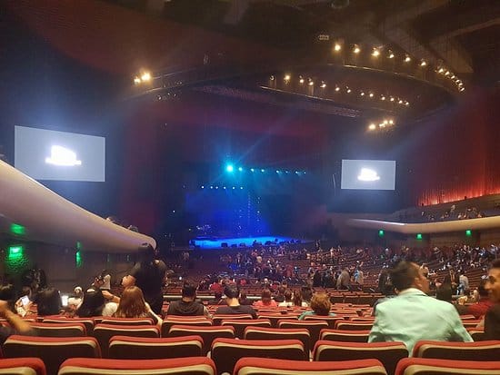 Lunario del Auditorio Nacional theater with stage lighting for corporate events and conferences.