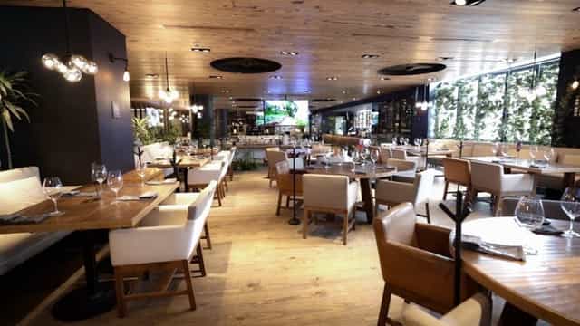Casa Prime restaurant with modular seating for corporate dinners and networking events.