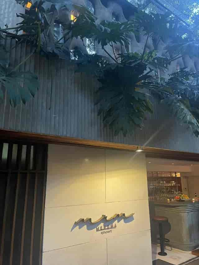 Upscale biophilic terrace entrance in Meroma CDMX, featuring wood paneling for cocktail receptions.