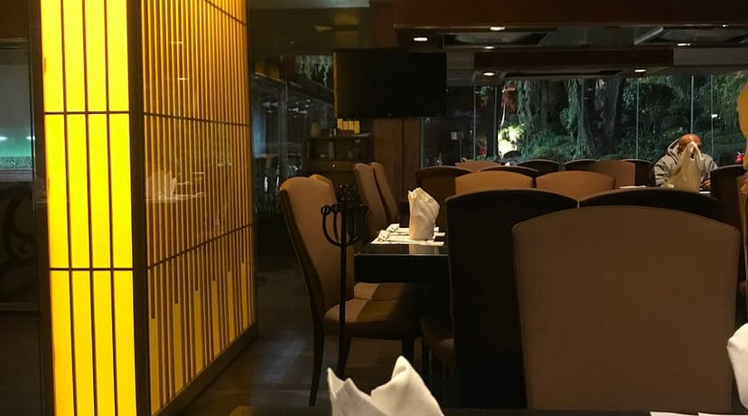 Suntory restaurant interior: intimate, low-lit space for private client dinners and VIP events.