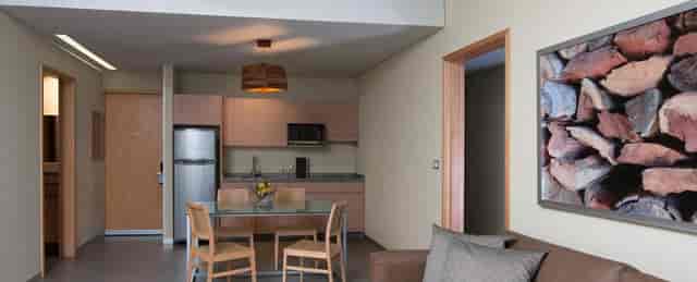 Studio suite at Hotel Stadia Suites Mexico City for corporate events and business travel.