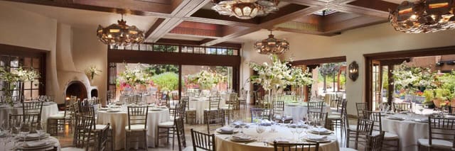 Ballen Boardroom at La Fonda: Elegant ballroom for upscale social events and corporate meetings.