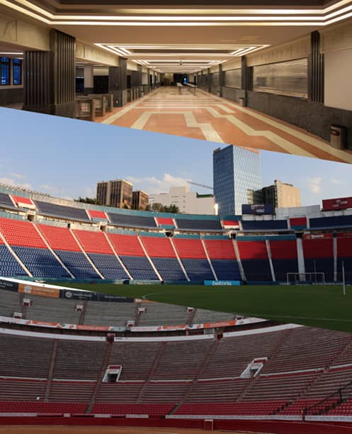 Frontón México stadium venue for corporate festivals and large-scale mega-events.