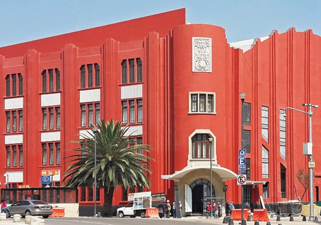 Frontón México sports complex: architectural venue for corporate events and brand activations.