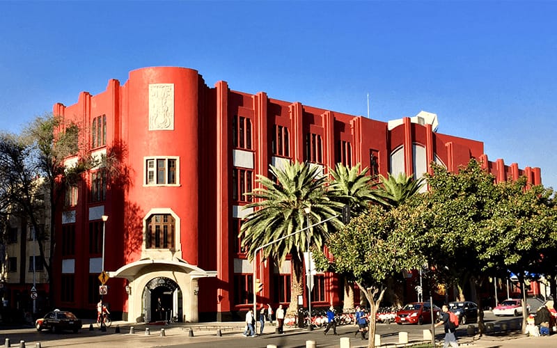 Frontón México concert hall interior, architectural venue for boutique conferences and events.