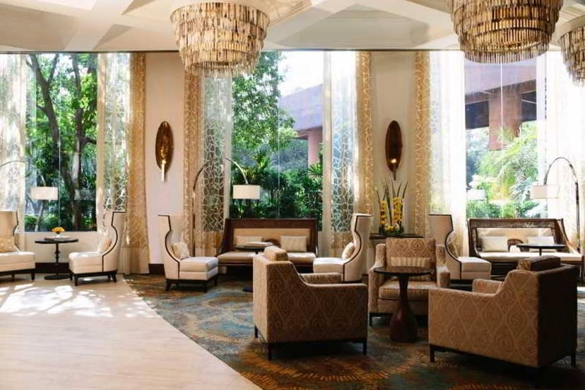 JW Marriott Mexico City lobby lounge for VIP networking and professional breakout sessions.