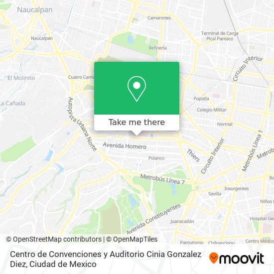 Digital map interface for Cinia Gonzalez Diez auditorium, venue navigation for corporate events.