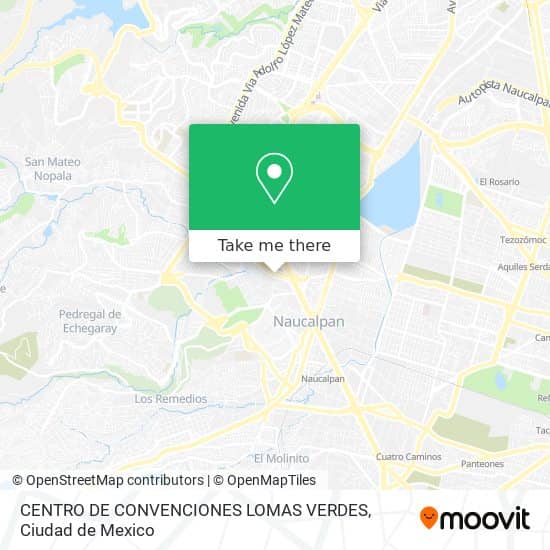 Cómo llegar a CENTRO DE CONVENCIONES LOMAS VERDES en Atizapán De Zaragoza  en autobús?