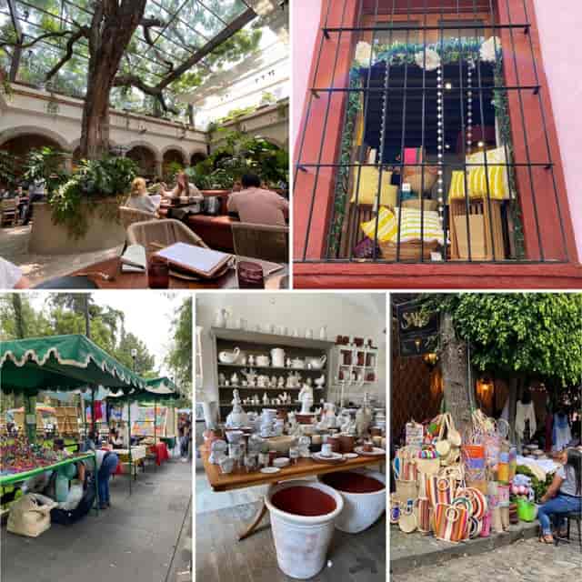 Flexo San Ángel event venue: courtyard dining, market activation, and boutique corporate sourcing.