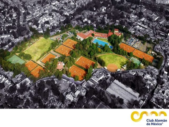 Tennis courts at Club Alemán, perfect for incentive travel and outdoor team building events.