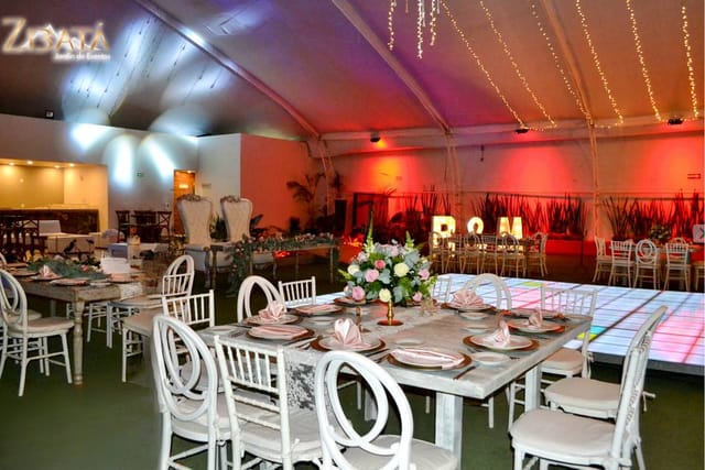 Le Crillon banquet hall with dance floor for wedding or social event.