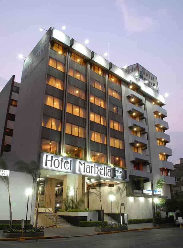 Urban hotel in Marbella, Mexico, ideal for budget corporate travel and professional off-site meetings.