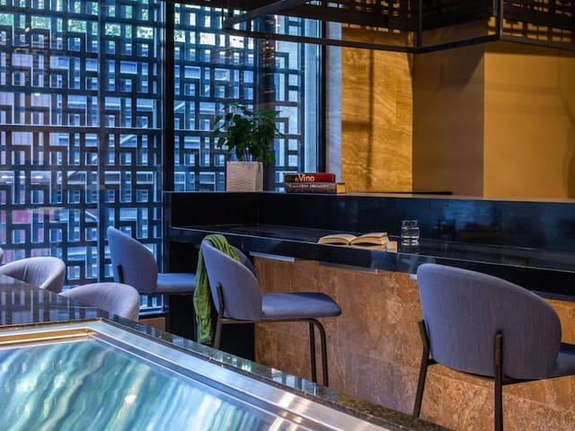 Boutique lounge at Novotel Mexico City for VIP hospitality and networking events.