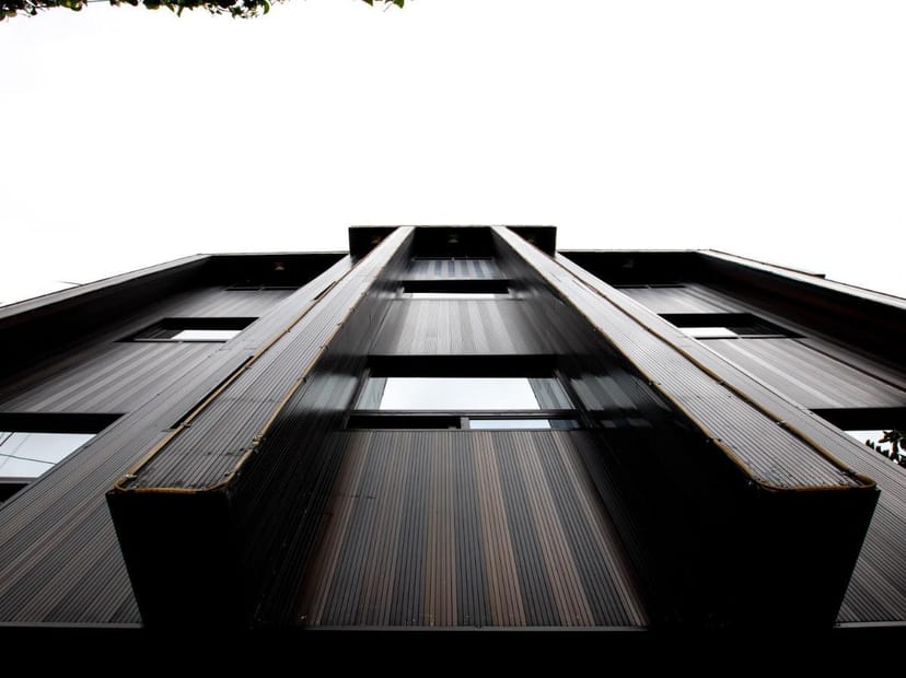 Modern Hotel Vista Alegre facade, sleek boutique venue for corporate retreats and brand launches.