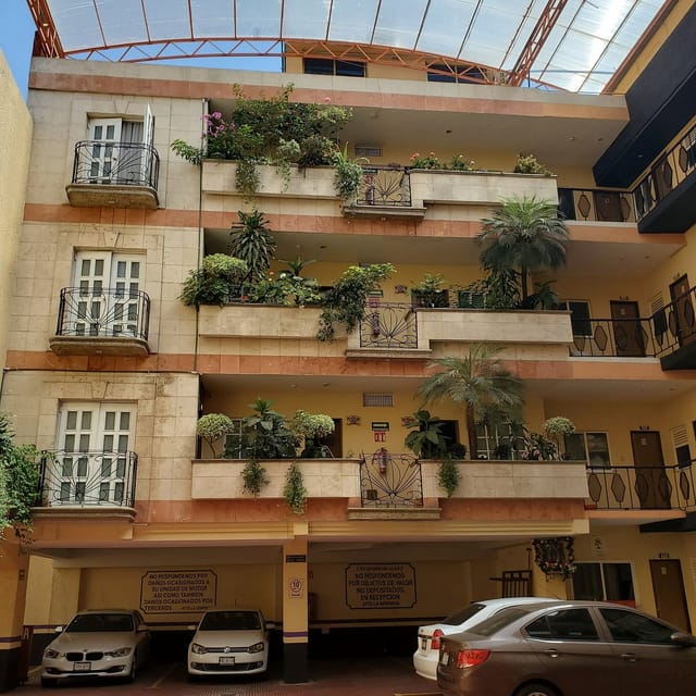 Boutique Hotel Santa Maria Mexico City with lush balconies for corporate retreats and off-sites.