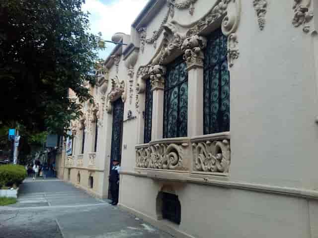 Ornate Casa Rafael Galván outdoor patio for exclusive corporate receptions and brand activations.