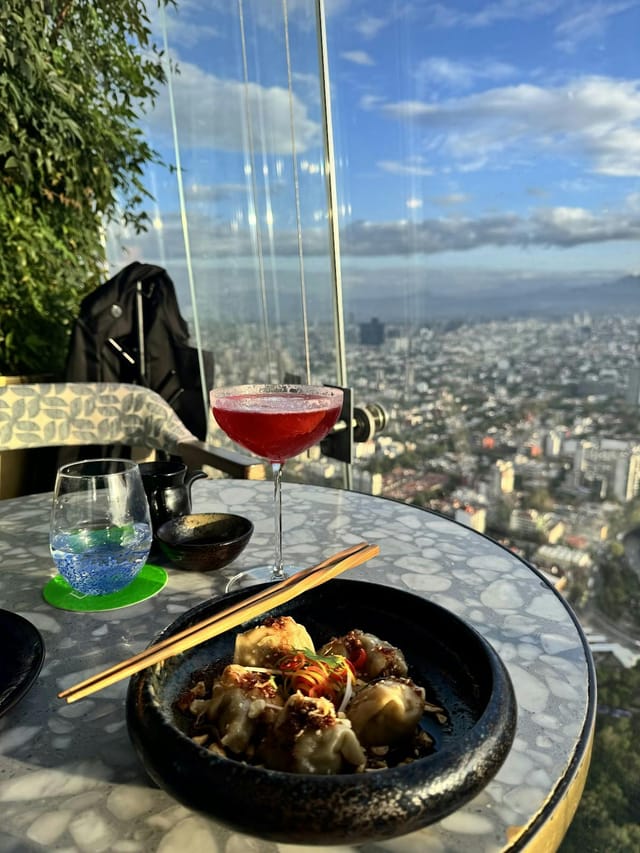 Ling Ling Mexico City terrace: VIP networking reception and executive dinner venue with city view.