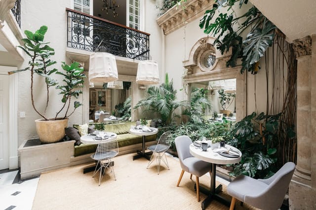 Lush rooftop terrace for private dining and VIP networking events.