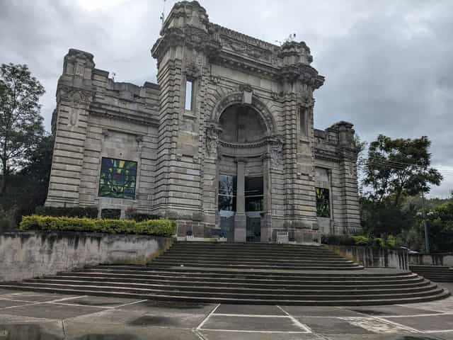 Casa de la Cultura de Tlalpan historic theater with exterior staircase for event venue rental.