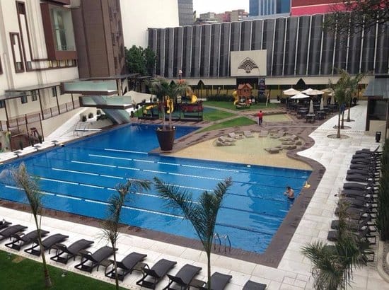 Outdoor event space at Centro Libanés for high-end incentive trips and luxury corporate receptions.